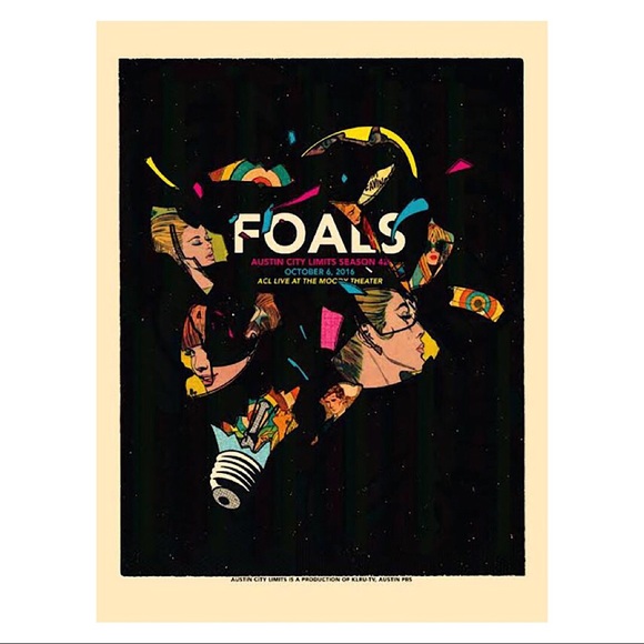 RARE AND NUMBERED Foals Music Poster - Picture 1 of 1